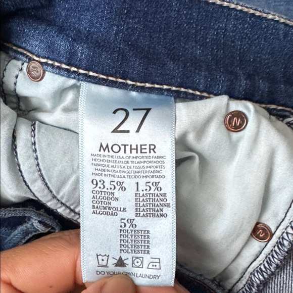 MOTHER The Charmer mid rise size 27 inseam 29 - Picture 7 of 7
